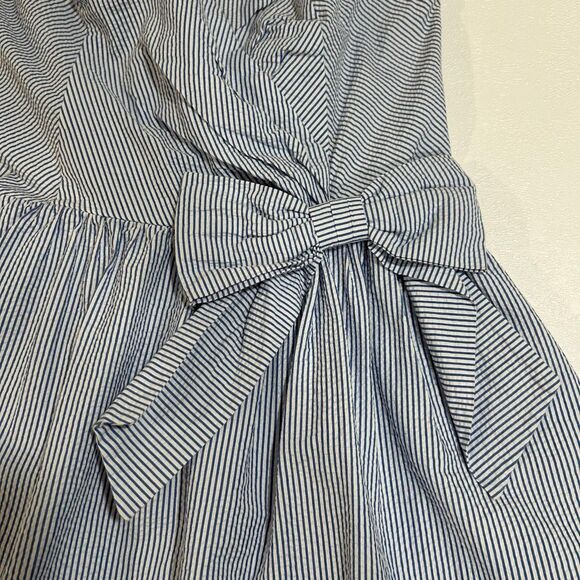 Lilly Pulitzer Strapless Blue White Bow Dress Size Medium - Picture 6 of 6